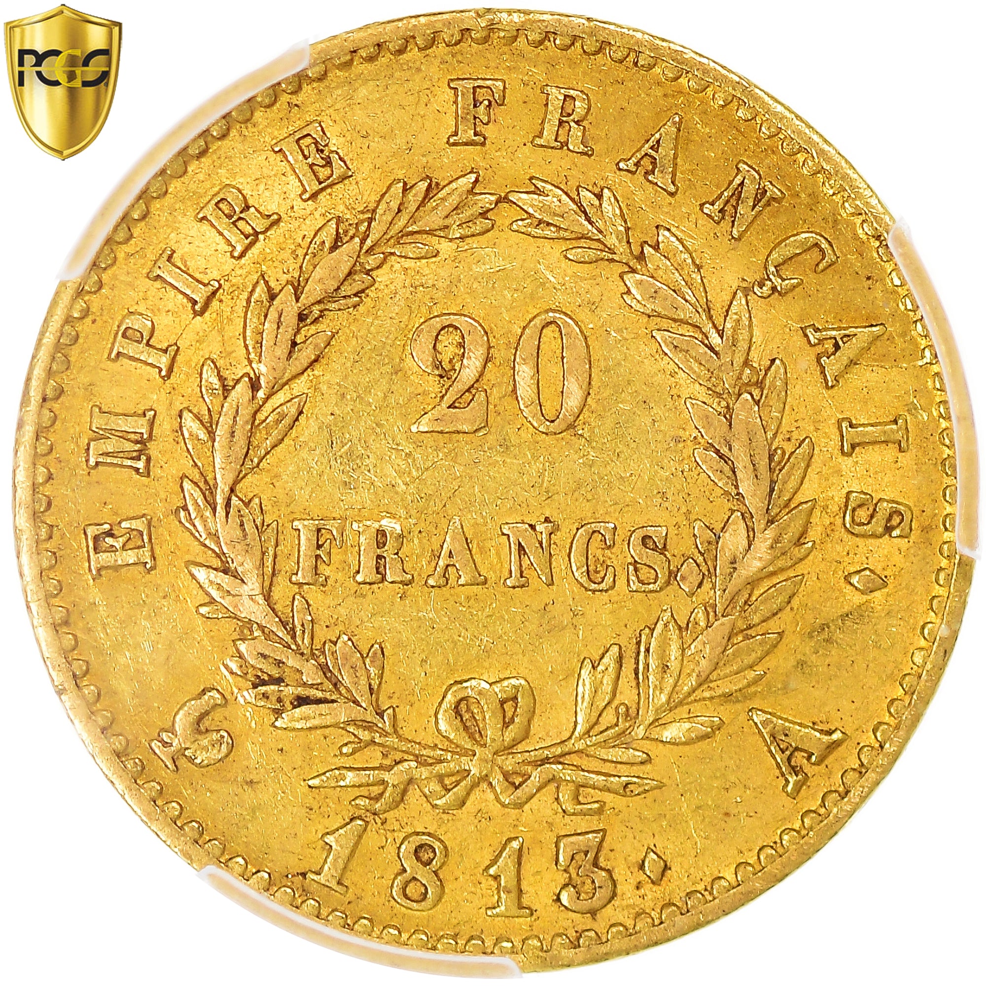 Monnaie, France, Napoleon I, 20 Francs, 1813, Paris, PCGS, AU55, SUP, Or