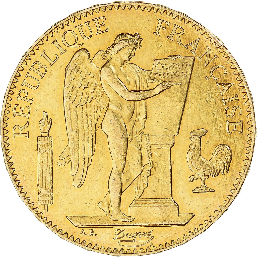 Coin, France, Génie, 100 Francs, 1881, Paris, AU(55-58), Gold, KM:832, Le