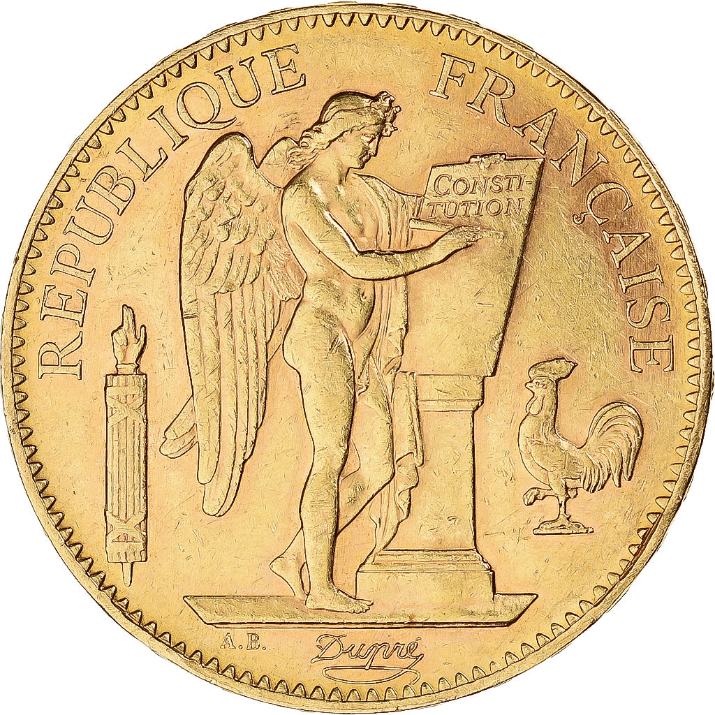 Moneda, Francia, Génie, 100 Francs, 1905, Paris, MBC+, Oro, KM:832, Le