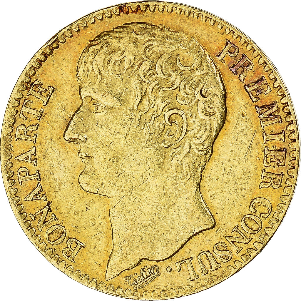 Coin, France, Napoleon I, 40 Francs, An XI, Paris, AU(50-53), Gold, KM:652