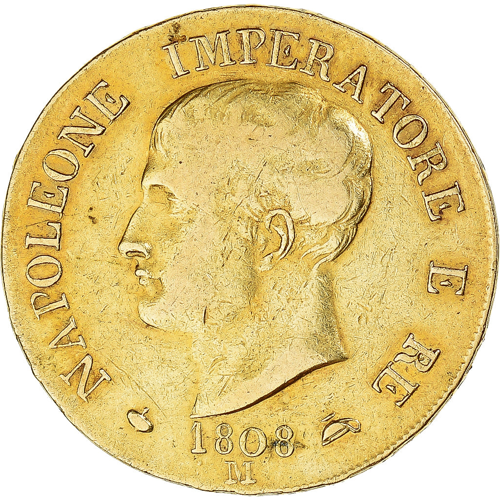 Coin, ITALIAN STATES, KINGDOM OF NAPOLEON, Napoleon I, 40 Lire, 1808, Milan