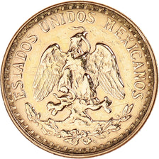 Coin, Mexico, 2 Pesos, 1945, Mexico City, AU(55-58), Gold, KM:461
