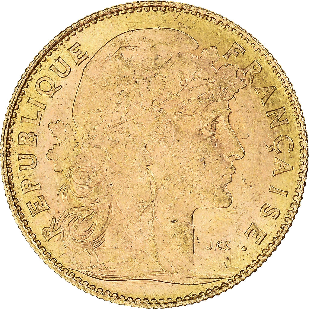 Monnaie, France, Marianne, 10 Francs, 1912, Paris, Coq, TTB+, Or, Gadoury:1017