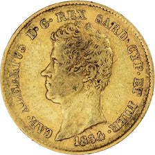Munten, Italiaanse staten, SARDINIA, Carlo Alberto, 20 Lire, 1834, Torino, FR+