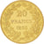 Moneta, Belgio, Leopold I, 20 Francs, 20 Frank, 1865, SPL-, Oro, KM:23