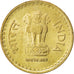 Coin, INDIA-REPUBLIC, 5 Rupees, 2009, MS(63), Nickel-brass, KM:373
