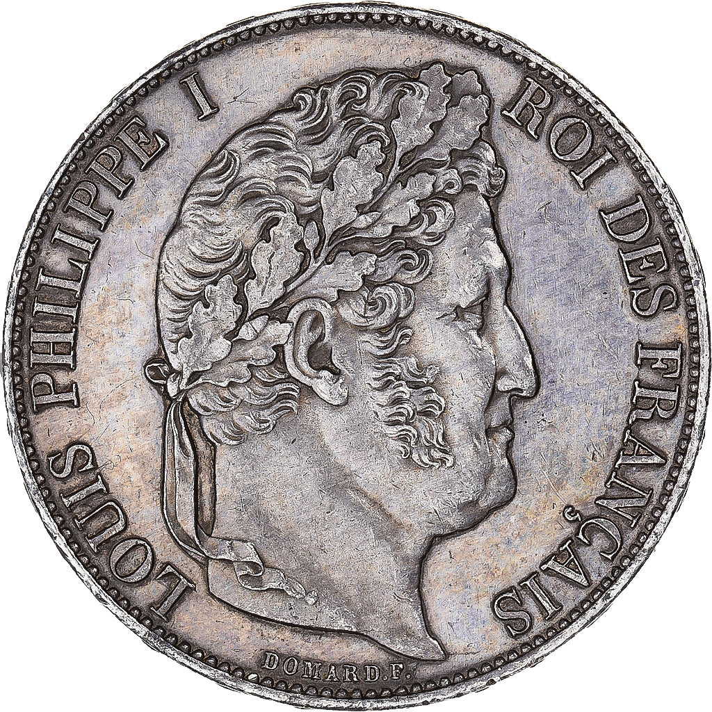 Moneta, Francja, Louis-Philippe, 5 Francs, 1847, Paris, AU(55-58), Srebro