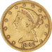 Moneda, Estados Unidos, Coronet Head, $5, Half Eagle, 1882, San Francisco, MBC