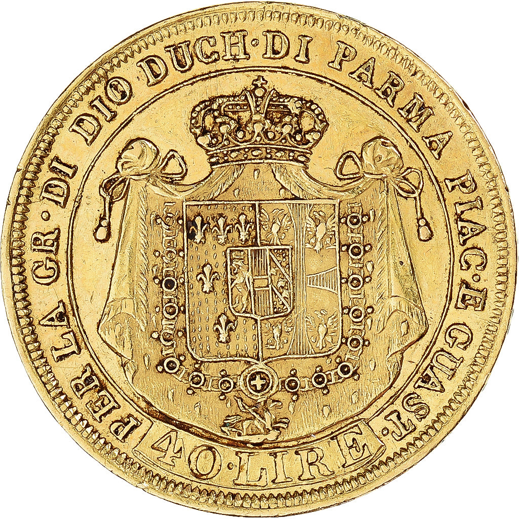 Moneta, DEPARTAMENTY WŁOSKIE, PARMA, Maria Luigia, 40 Lire, 1815, Parma