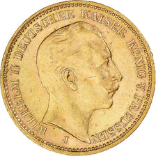 Munten, Duitse staten, PRUSSIA, Wilhelm II, 20 Mark, 1905, Hambourg, PR, Goud