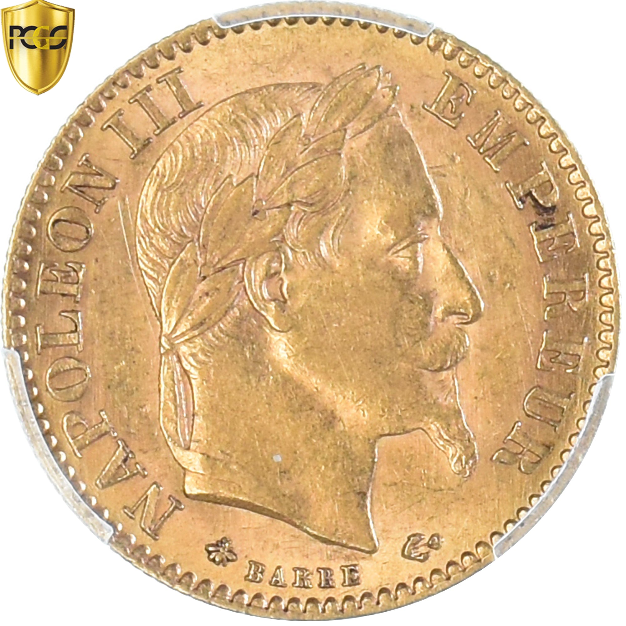 Münze, Frankreich, Napoleon III, 10 Francs, 1867, Paris, PCGS, AU58, VZ, Gold