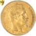 Moneta, Francja, Napoleon III, 20 Francs, 1859, Paris, PCGS, AU Details