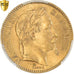 Monnaie, France, Napoleon III, 20 Francs, 1863, Paris, PCGS, MS61, SUP+, Or