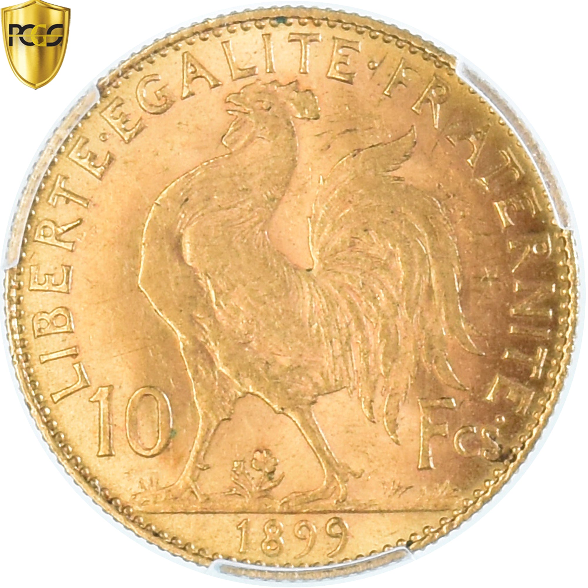 Münze, Frankreich, Cérès, 10 Francs, 1899, Paris, PCGS, MS63, UNZ, Gold