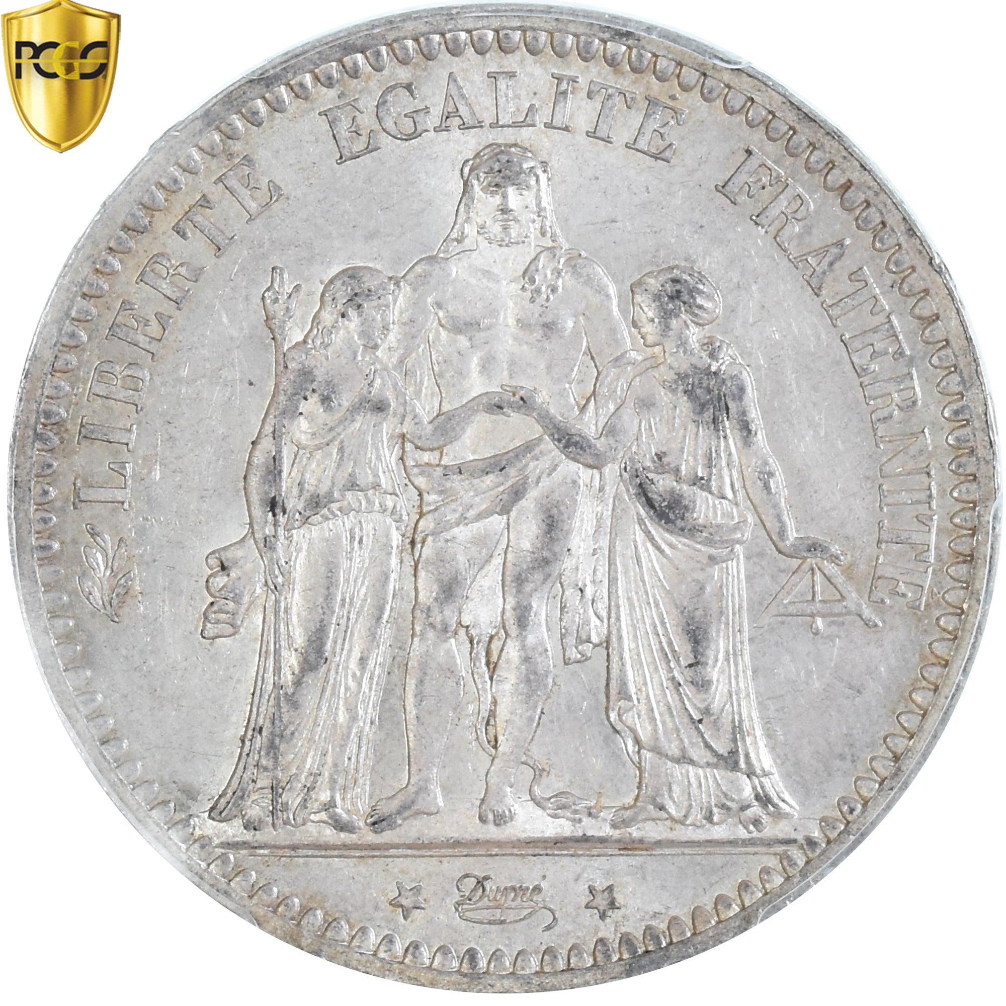 Coin, France, Hercule, 5 Francs, 1873, Paris, PCGS, MS61, MS(60-62), Silver