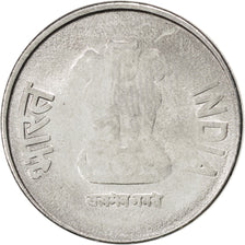 INDIA-REPUBLIC, 50 Paise, 2011, KM #398, MS(63), Stainless Steel, 19, 2.82