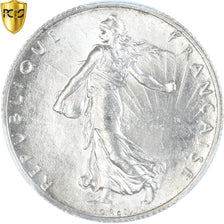 Coin, France, Semeuse, 2 Francs, 1916, Paris, PCGS, MS62, MS(60-62), Silver