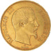 Moneta, Francia, Napoleon III, 100 Francs, 1855, Paris, SPL-, Oro, KM:786.1