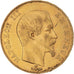 Moneta, Francja, Napoleon III, 50 Francs, 1856, Paris, AU(55-58), Złoto
