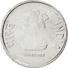 INDIA-REPUBLIC, Rupee, 2011, KM #394, MS(63), Stainless Steel, 22, 3.82