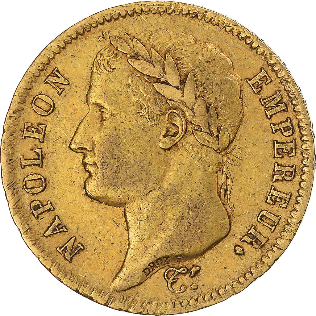 Monnaie, France, Napoleon I, 40 Francs, 1811, Paris, TTB+, Or, KM:696.1, Le