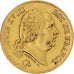 Moneta, Francja, Louis XVIII, 40 Francs, 1818, Lille, AU(50-53), Złoto
