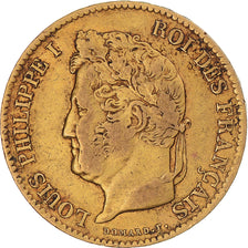 Coin, France, Louis-Philippe, 40 Francs, 1834, Paris, EF(40-45), Gold, KM:747.1