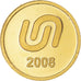 India, Medal, 2008, 5 g pure gold, MS(60-62), Gold