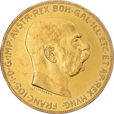 Coin, Austria, Franz Joseph I, 100 Corona, 1915, Vienne, Official restrike
