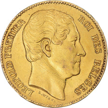 Moneta, Belgia, Leopold I, 20 Francs, 1865, Brussels, AU(55-58), Złoto, KM:23