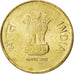Coin, INDIA-REPUBLIC, 5 Rupees, 2011, MS(63), Nickel-brass, KM:399.2