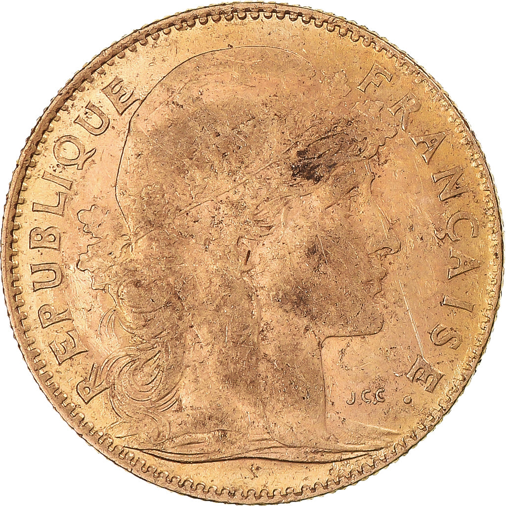 Münze, Frankreich, Marianne, 10 Francs, 1910, Paris, SS, Gold, KM:846