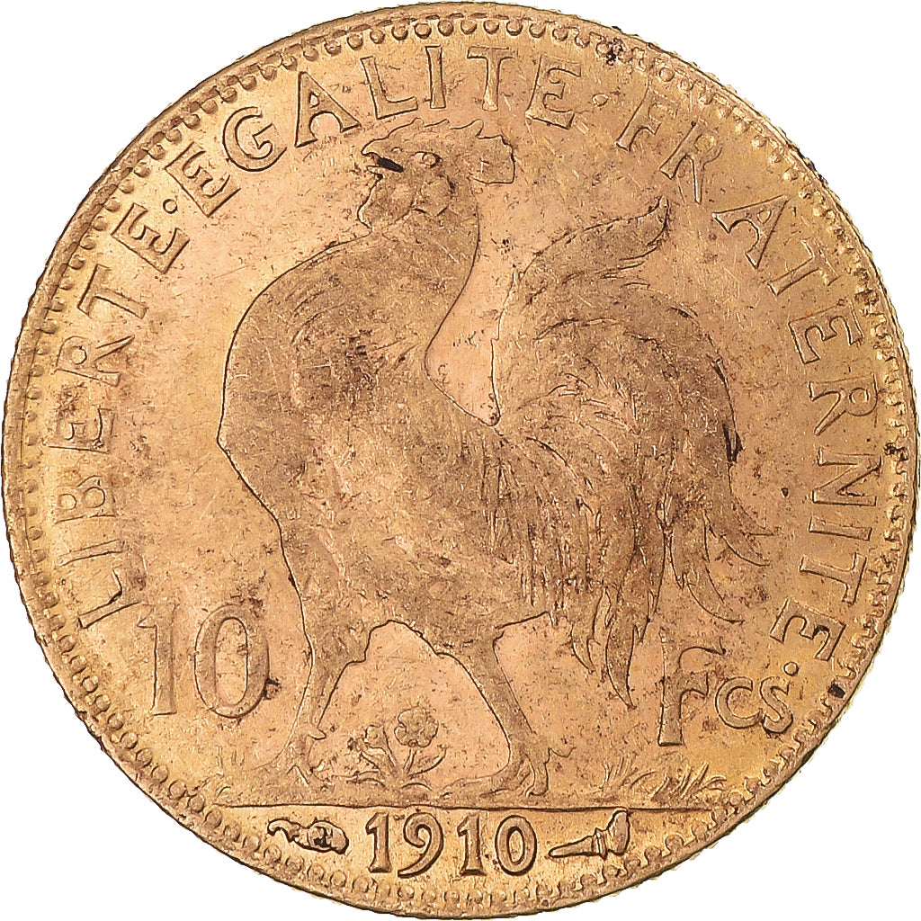 Münze, Frankreich, Marianne, 10 Francs, 1910, Paris, SS, Gold, KM:846