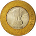 INDIA-REPUBLIC, 10 Rupees, 2011, KM #400, MS(63), Bi-Metallic, 27, 7.60