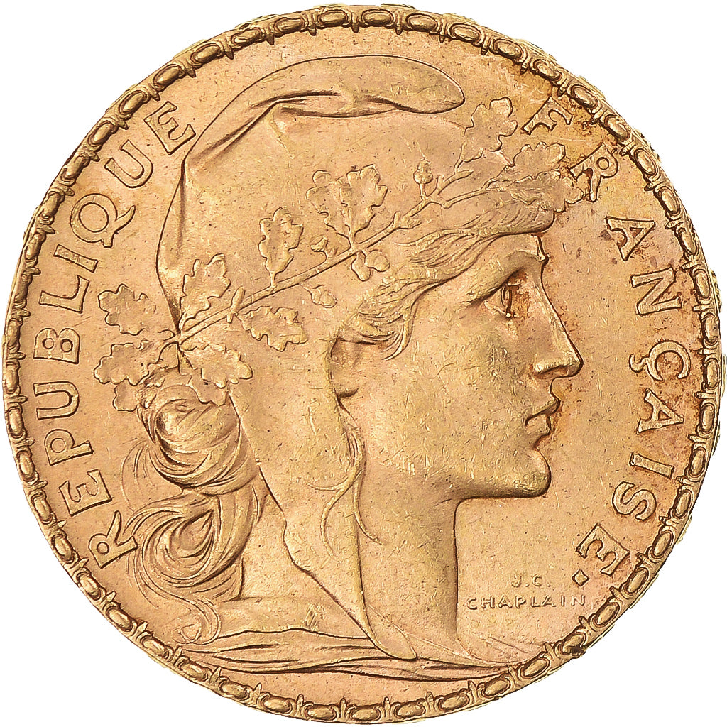 Moneta, Francia, Marianne, 20 Francs, 1899, Paris, Coq, SPL-, Oro, KM:847, Le
