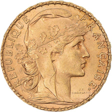 Moneta, Francia, Marianne, 20 Francs, 1899, Paris, Coq, SPL-, Oro, KM:847, Le