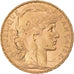 Moeda, França, Marianne, 20 Francs, 1901, Paris, Coq, AU(55-58), Dourado