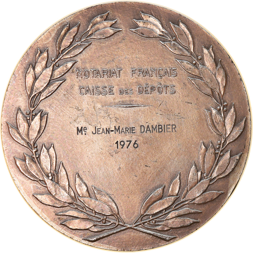 France, Medal, Notary, Notariat Français, Caisse des Dépôts, Loisel