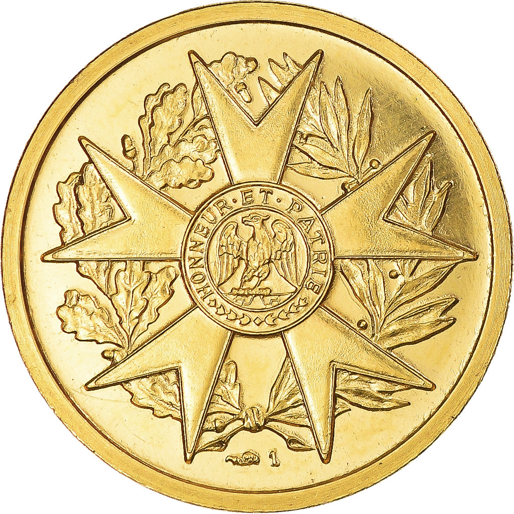 Francja, medal, Napoléon Bonaparte, Bicentenaire, 1969, MS(64), Złoto