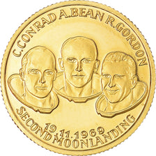 France, Medal, Apollo XII, Second moonlanding, 1969, MS(64), Gold