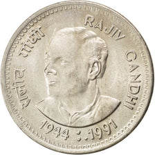 INDIA-REPUBLIC, Rupee, 1991, KM #89, MS(63), Copper-Nickel, 26, 5.81