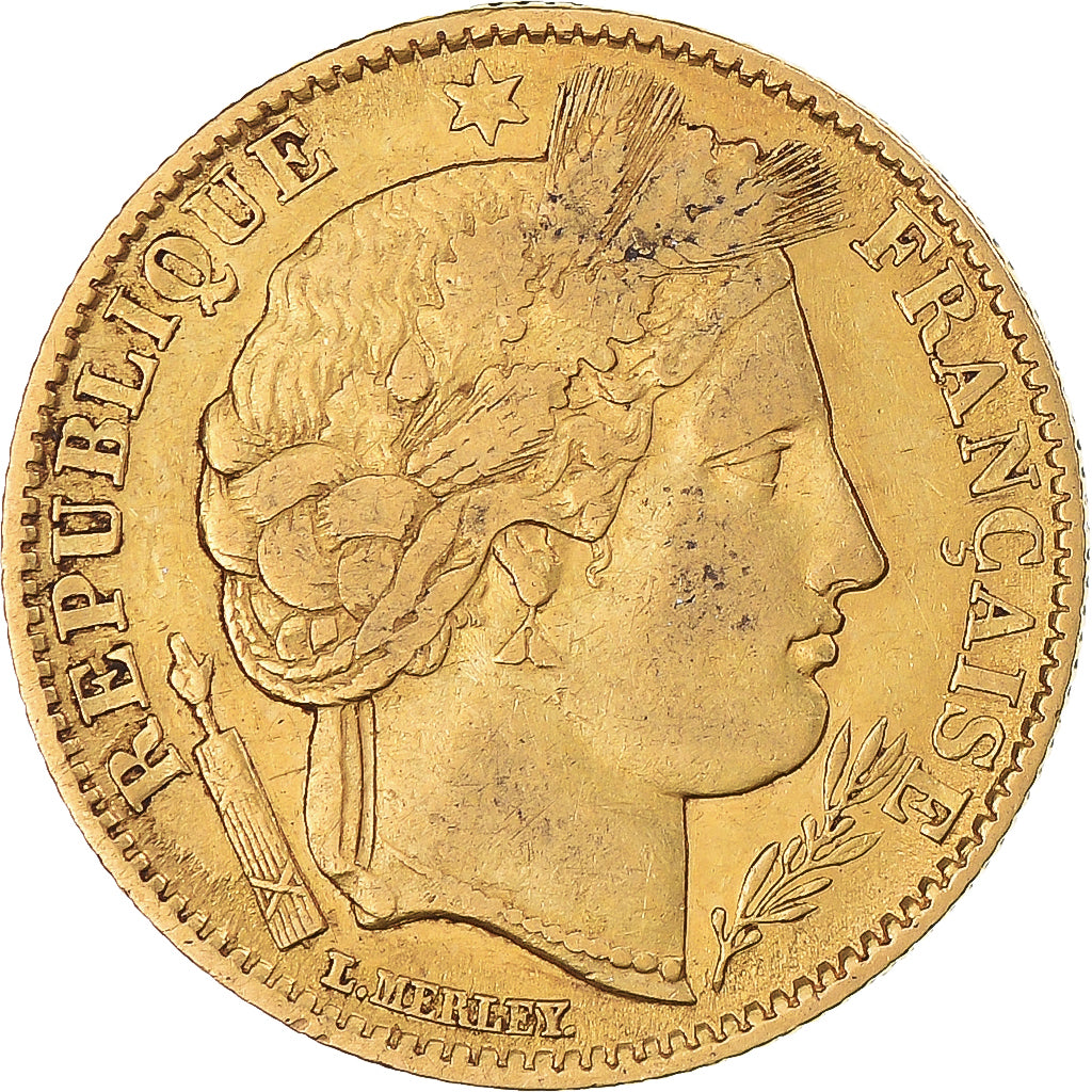 Coin, France, Cérès, 10 Francs, 1850, Paris, EF(40-45), Gold, KM:770