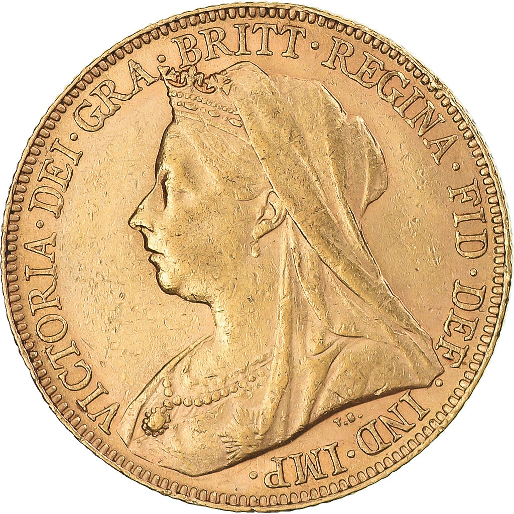 Coin, Australia, Victoria, Sovereign, 1900, Perth, AU(55-58), Gold, KM:13
