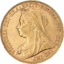 Coin, Australia, Victoria, Sovereign, 1900, Perth, AU(55-58), Gold, KM:13