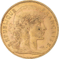 Coin, France, Marianne, 10 Francs, 1907, Paris, AU(55-58), Gold, KM:846