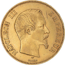 Münze, Frankreich, Napoleon III, 100 Francs, 1855, Paris, SS, Gold, KM:786.1