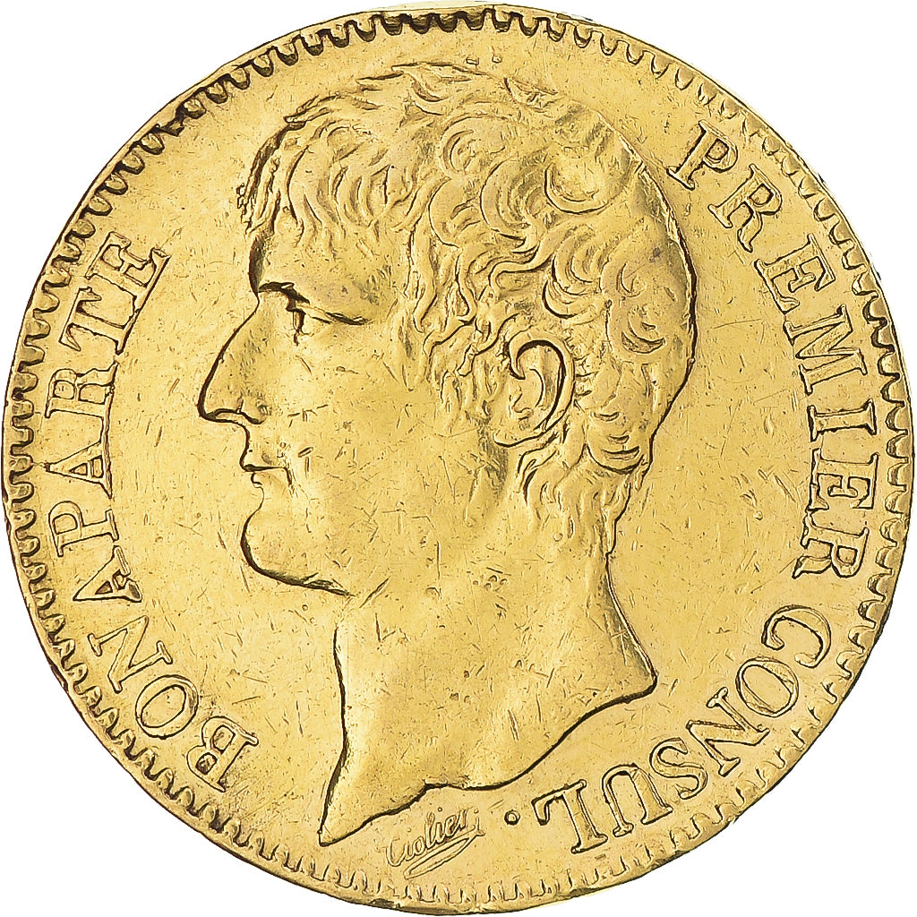Munten, Frankrijk, Napoléon I, 40 Francs, An 12, Paris, ZF+, Goud, KM:652