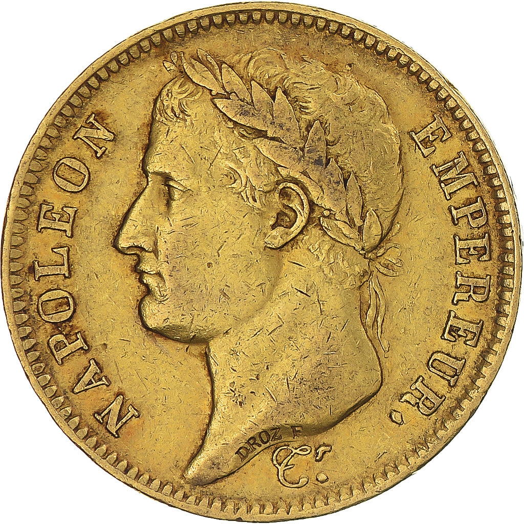 Coin, France, Napoleon I, 40 Francs, 1808, Toulouse, EF(40-45), Gold, KM:688.3