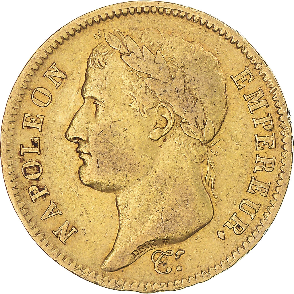 Coin, France, Napoleon I, 40 Francs, 1811, Paris, EF(40-45), Gold, KM:696.1