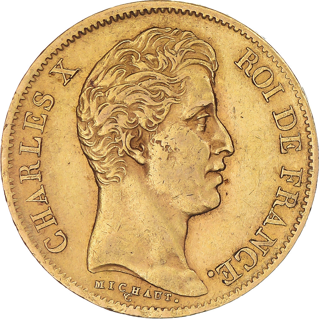 Munten, Frankrijk, Charles X, 40 Francs, 1830, Paris, ZF+, Goud, KM:721.1